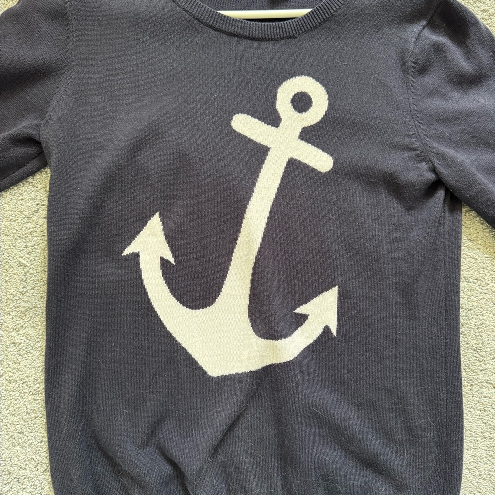 Banana Republic Navy Blue Anchor lightweight Sweater Size Women’s Medium